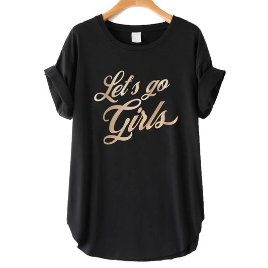 Let's Go Girls Side Slit Tee