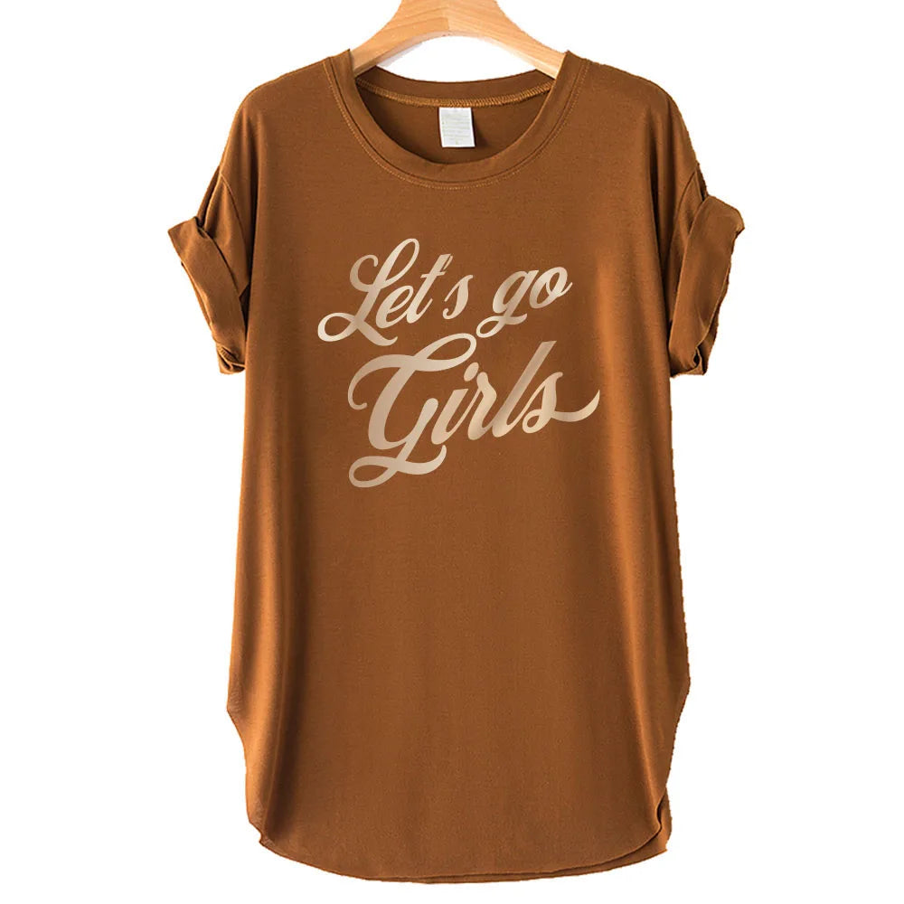 Let's Go Girls Side Slit Tee