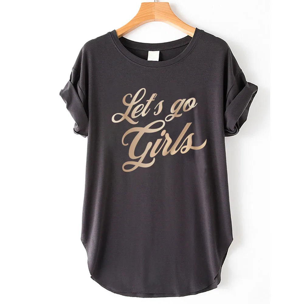 Let's Go Girls Side Slit Tee